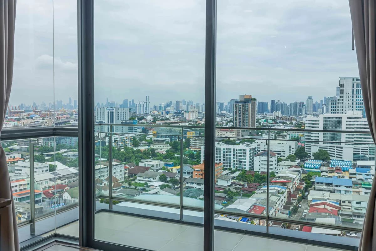 ขายคอนโด The Room Sukhumvit 62 ห้องมุม 2 ห้องนอน ติด BTS ปุณณวิถี วิวสวย รูปที่ 2