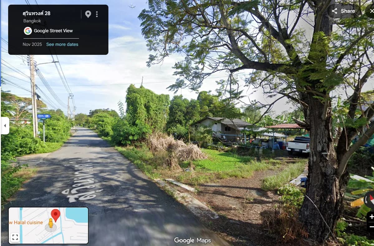 ที่ดินสวย ซอยสุวินทวงศ์ 28 ใกล้รถไฟฟ้าสายสีส้ม 2-1-15 ไร่ land for sale Soi Suwinthawong 28. รูปที่ 5