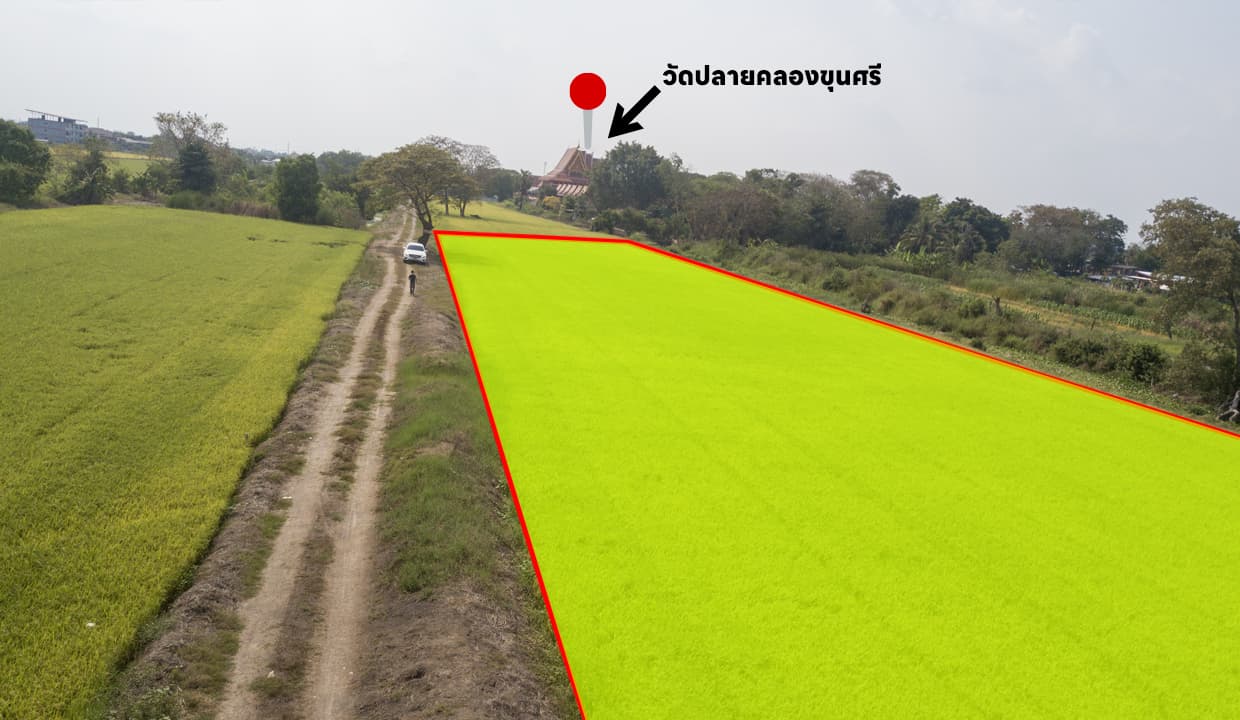 ขายที่ดิน 741 ตร.วา ไทรน้อย นนทบุรี 2 โฉนด ทำเลดี รูปที่ 3