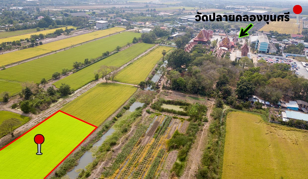ขายที่ดิน 741 ตร.วา ซอยปลายคลองขุนศรี ไทรน้อย นนทบุรี ฟรีค่าโอน เจ้าของขายเอง รูปที่ 4
