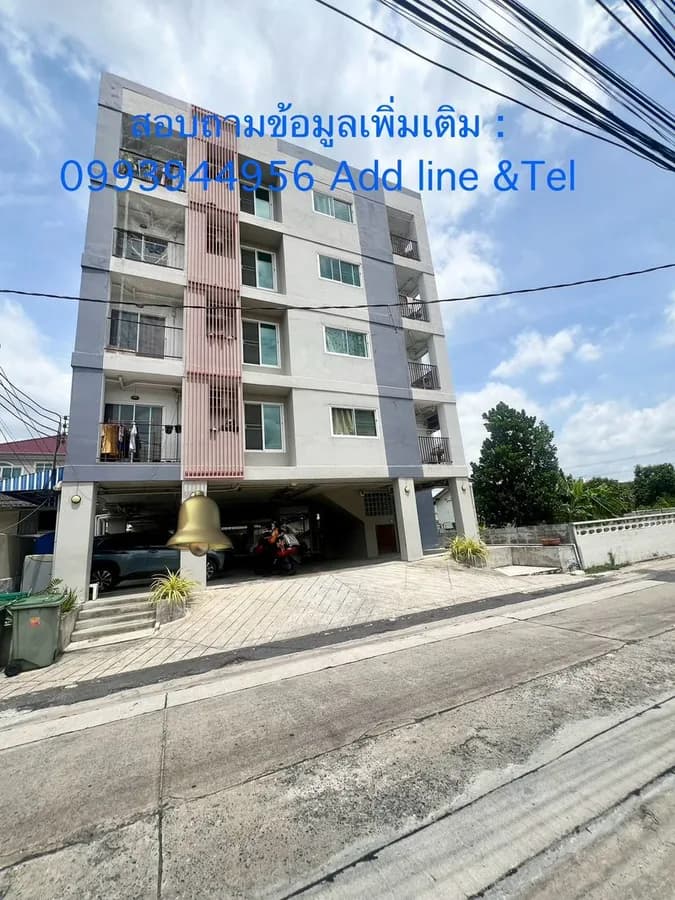 ขายอพาร์ทเมนต์ 5 ชั้น 48 ห้อง ใกล้โรงพยาบาลเกษมราษฎร์ประชาชื่น ผู้เช่าเต็ม 95% เดินเพียง 5 นาที